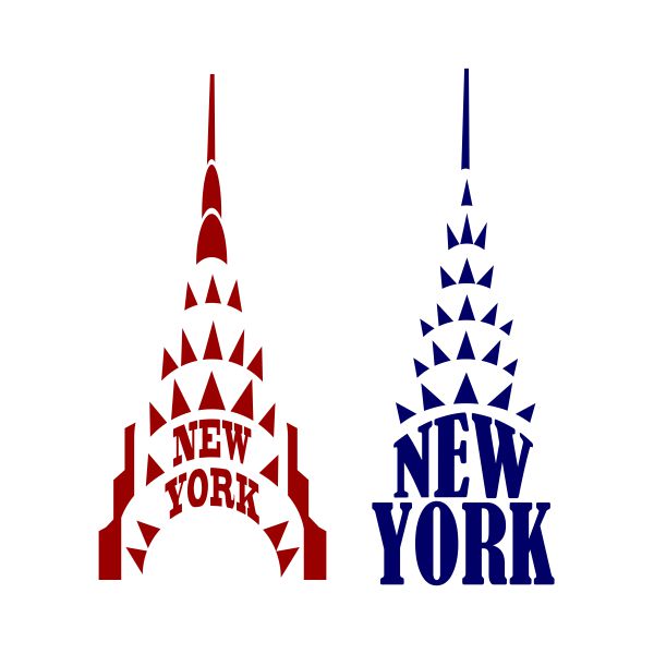 New York City NY Empire State Building SVG Cuttable Design