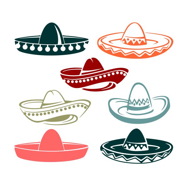 Mexico Sombrero Hat SVG Cuttable Design