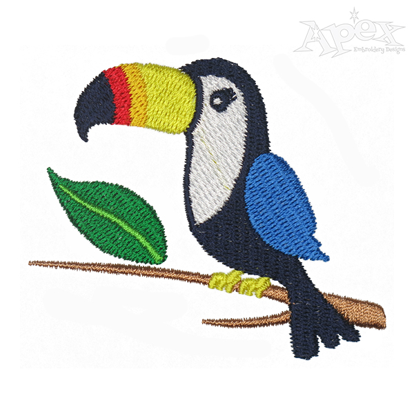 Toucan Bird Embroidery Design