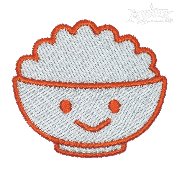 Rice and Noodle Embroidery Design