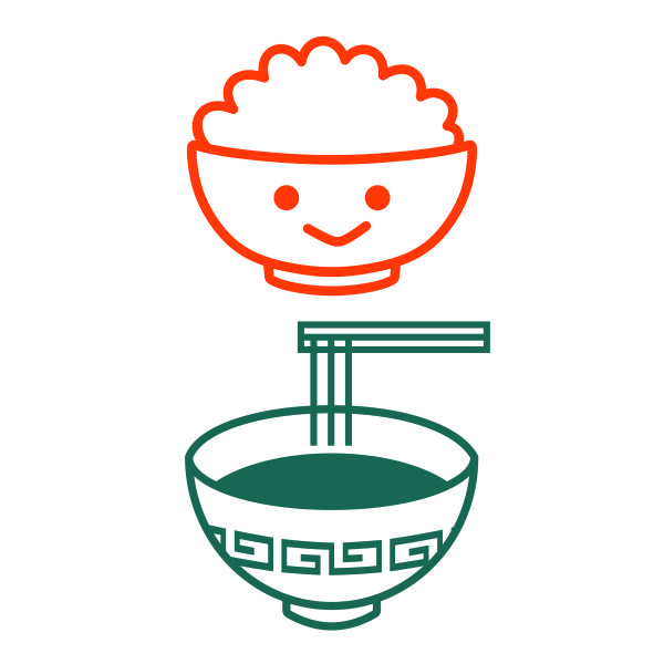 Japanese Rice and Noodle SVG Cuttable Design