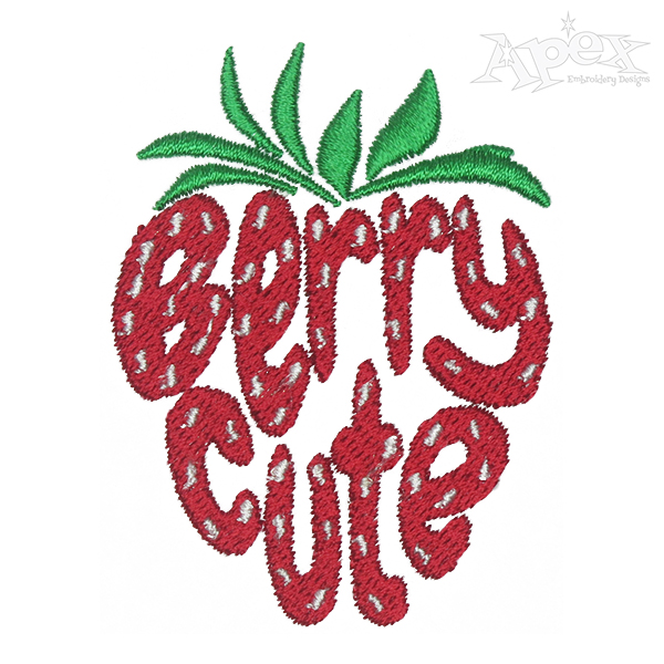 Berry Cute Embroidery Design