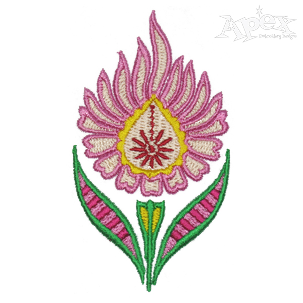 Indian Flower Embroidery Design