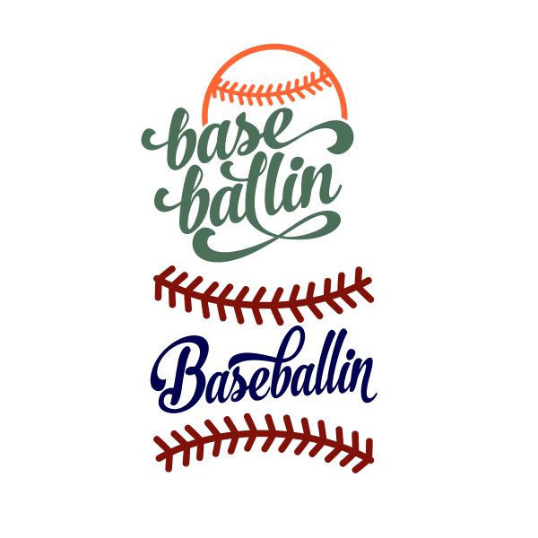 Baseballin' Baseball SVG Cuttable Design