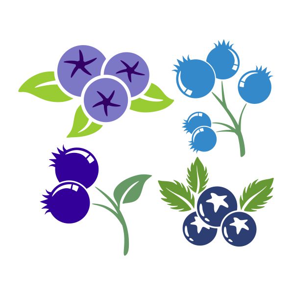 Blueberry SVG Cuttable Design