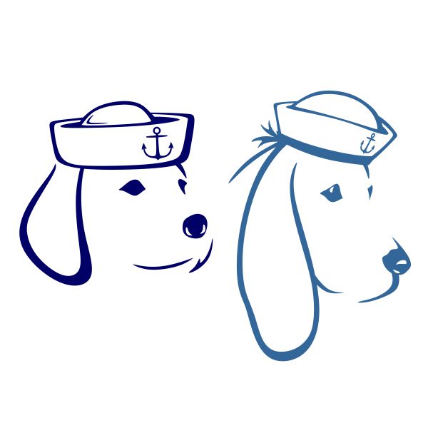 Sailor Dog SVG Cuttable Design