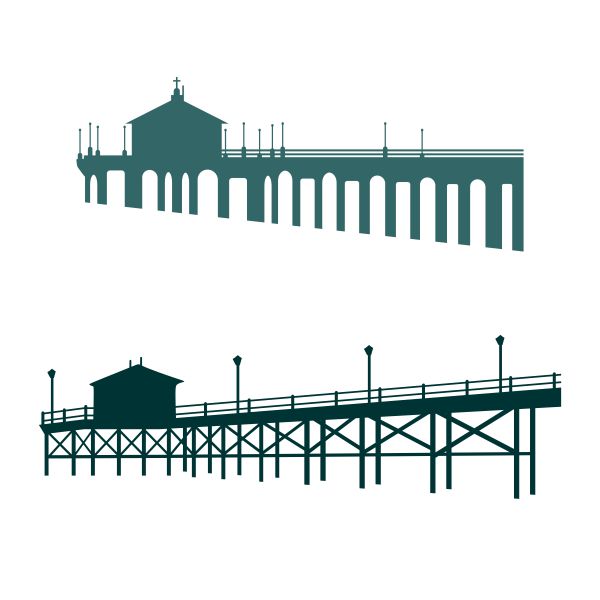 Ocean Pier SVG Cuttable Design