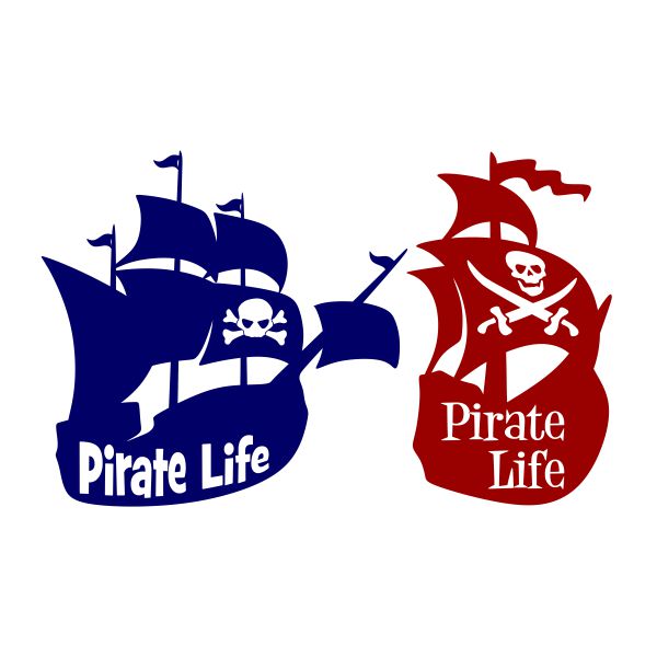 Pirate Life Ship SVG Cuttable Design