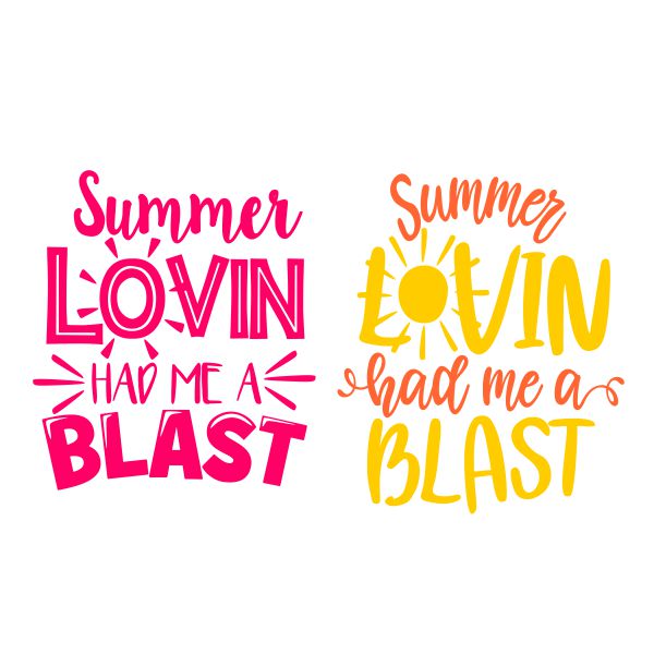Summer Lovin Had Me a Blast SVG Cuttable Design