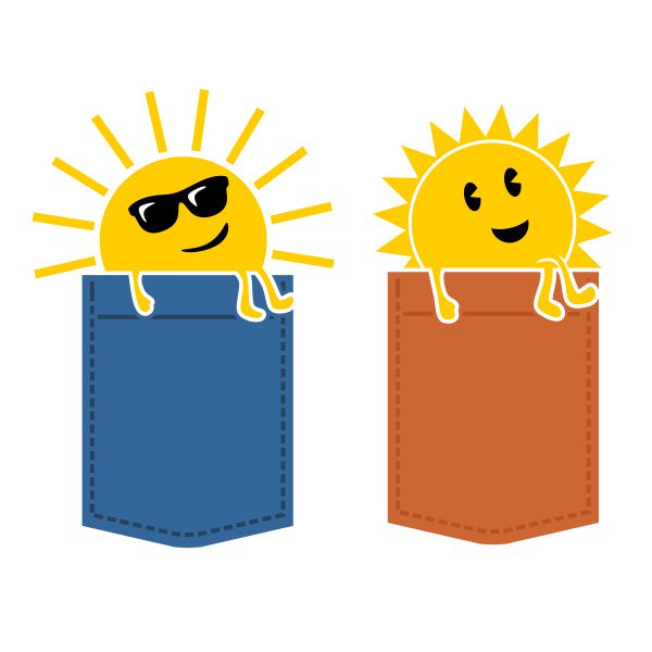 Sunshine in Pocket SVG Cuttable Design
