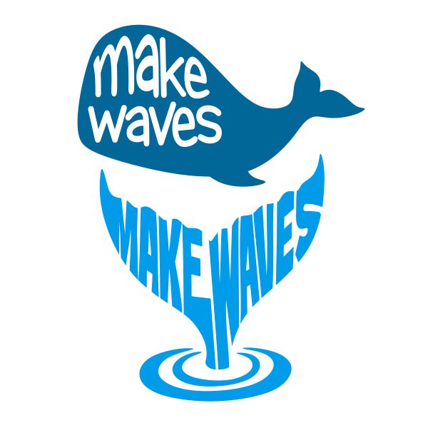 Make Waves Whale Tail SVG Cuttable Design