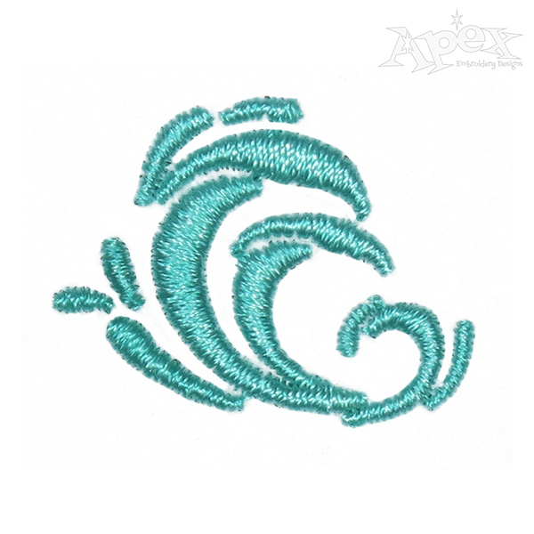 Wave Pack Embroidery Design