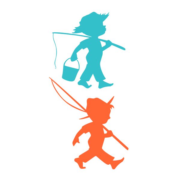 Fishing Boy SVG Cuttable Design