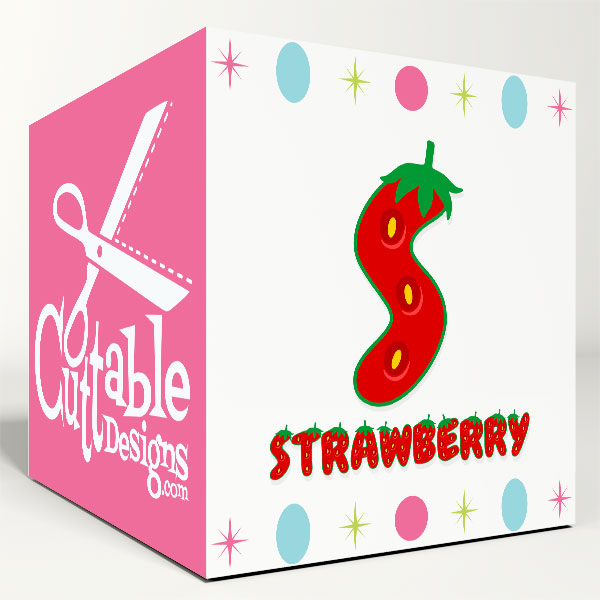 Strawberry SVG Cuttable Font