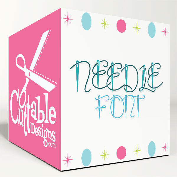 Needle SVG Cuttable Font