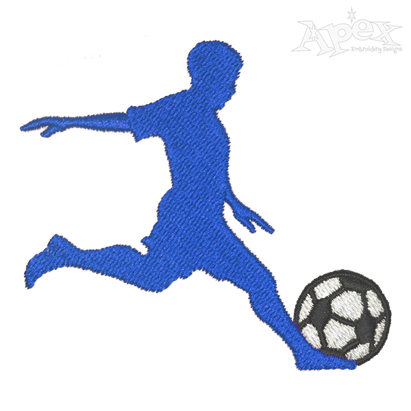 Soccer Boy Embroidery Design