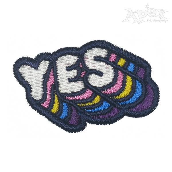 Yes Embroidery Design