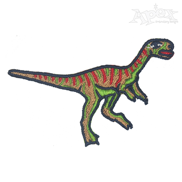Prosauropod Dinosaur Embroidery Design