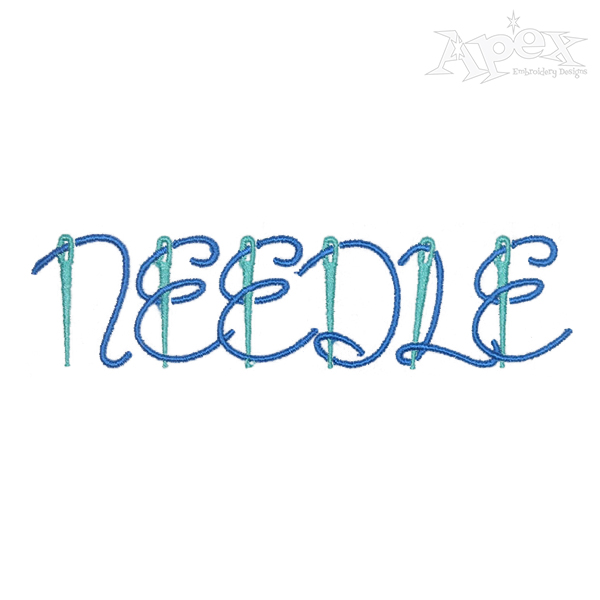 Needle Embroidery Font