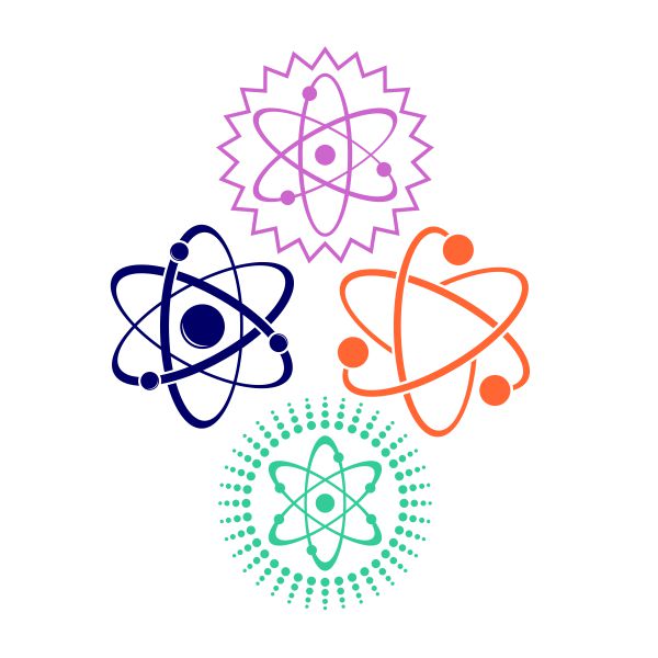 Atom Science SVG Cuttable Design