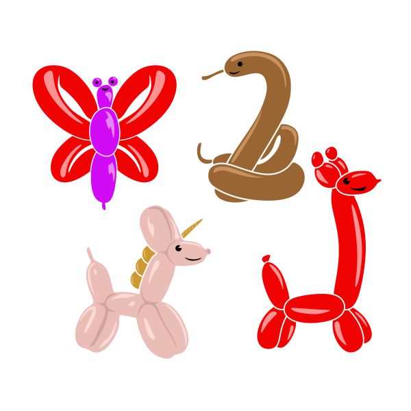 Balloon Animals SVG Cuttable Design