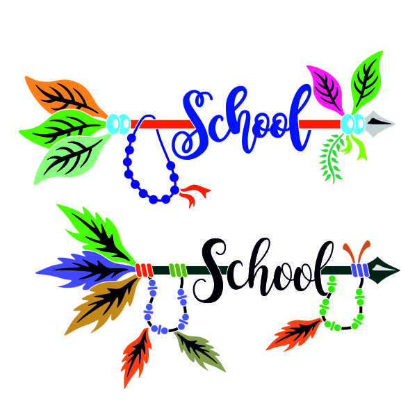 School Boho Arrow SVG Cuttable Design