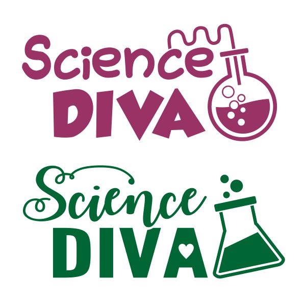 Science Diva SVG Cuttable Design