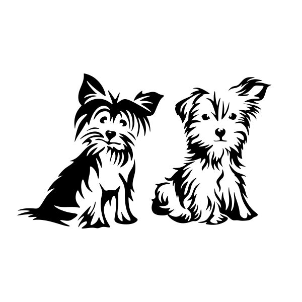 Yorkshire Terrier Yorkie Dog SVG Cuttable Design