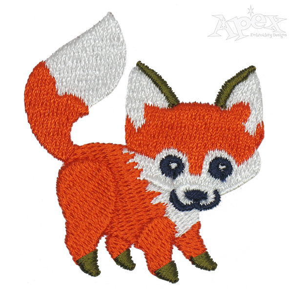 Little Fox Embroidery Design