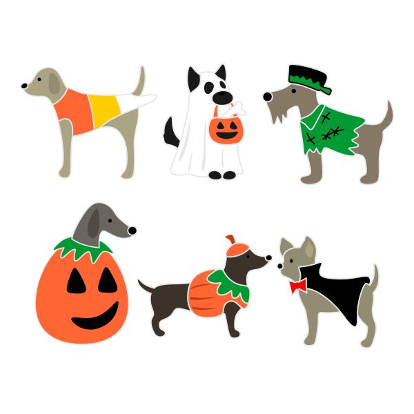 Halloween Dog Pack SVG Cuttable Design