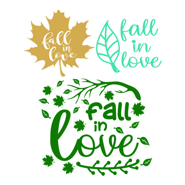 Fall in Love SVG Cuttable Design