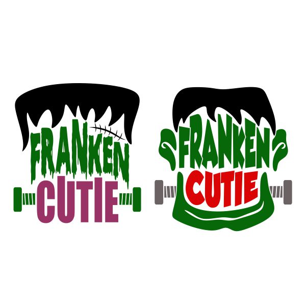 Frankenstein Franken Cutie SVG Cuttable Design