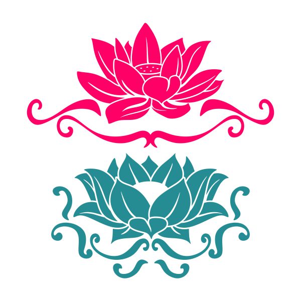 Lotus Flower SVG Cuttable Design