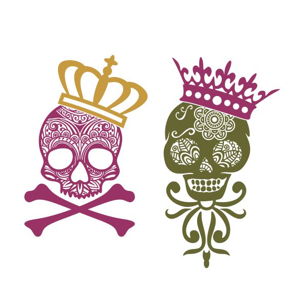 Skull Crown SVG Cuttable Design