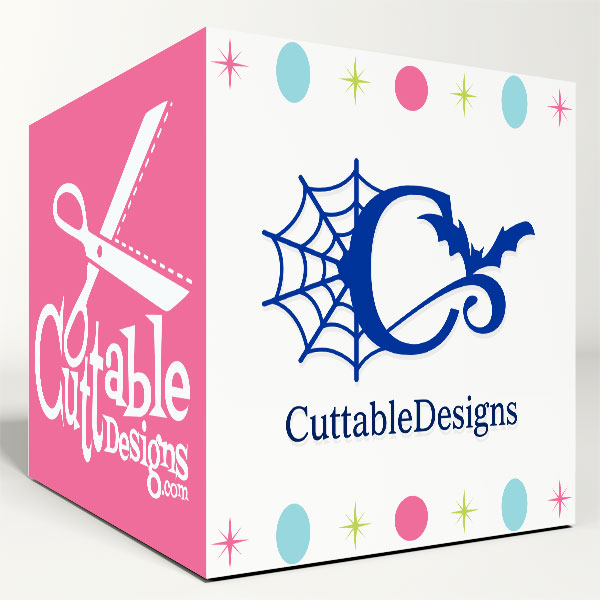 Spider Web Bat SVG Cuttable Font
