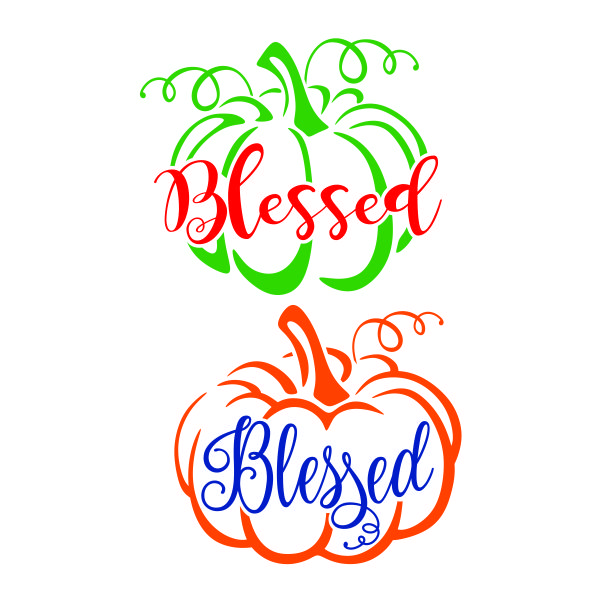 Blessed Pumpkin SVG Cuttable Design
