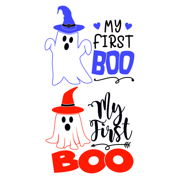 My First Boo SVG Cuttable Design