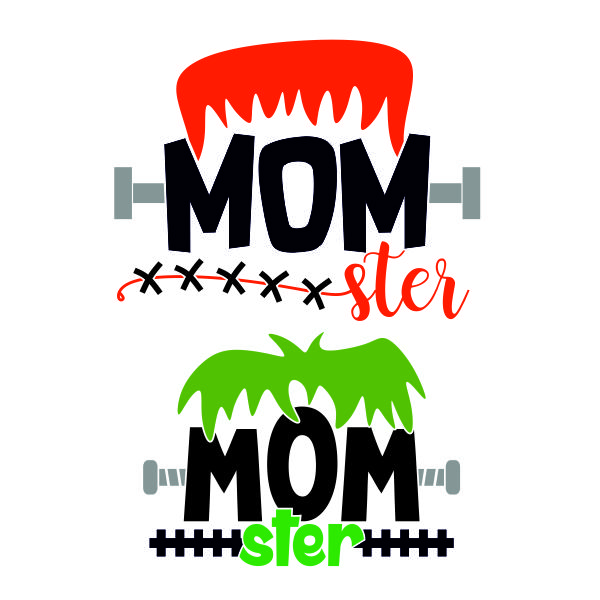 Frankenstein Mom-ster SVG Cuttable Design