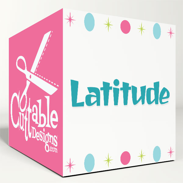 Latitude SVG Cuttable Font