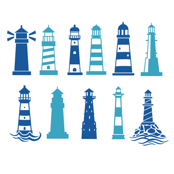Lighthouse Pack SVG Cuttable Design