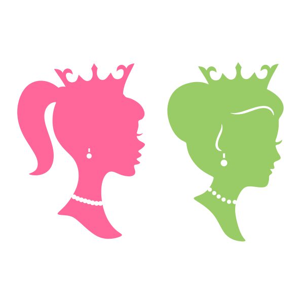 Princess Silhouette SVG Cuttable Design