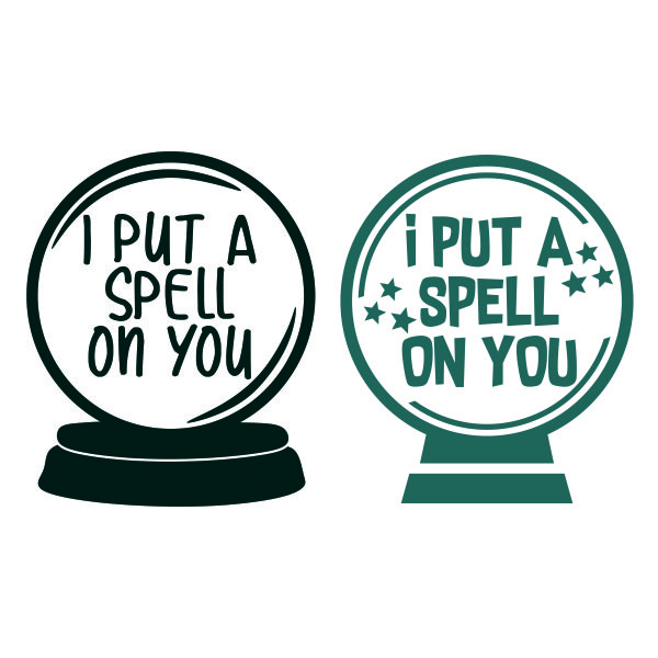 I Put a Spell on You Globe SVG Cuttable Design