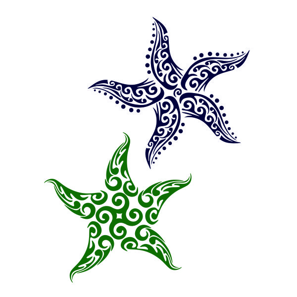 Tribal Starfish SVG Cuttable Design