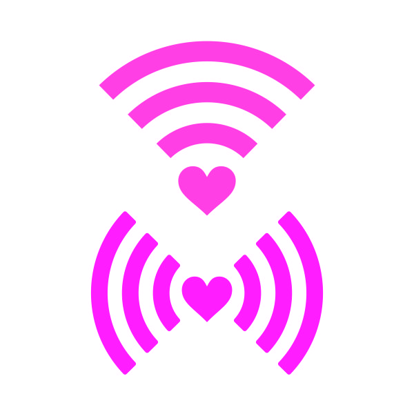 Heart Wifi SVG Cuttable Design
