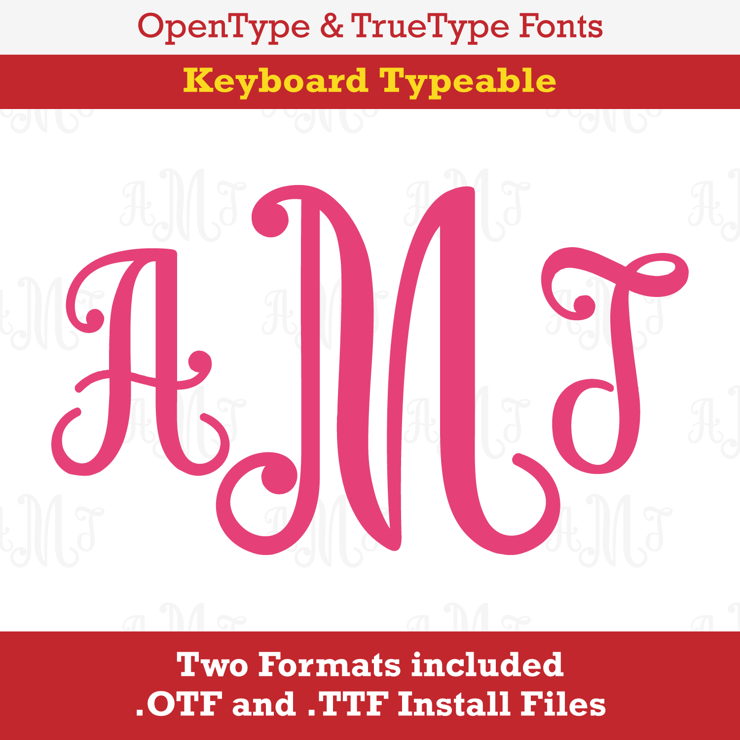 Charles Script Monogram TrueType Font