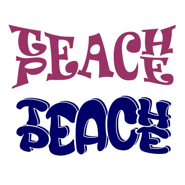 Teach Peace SVG Cuttable Design