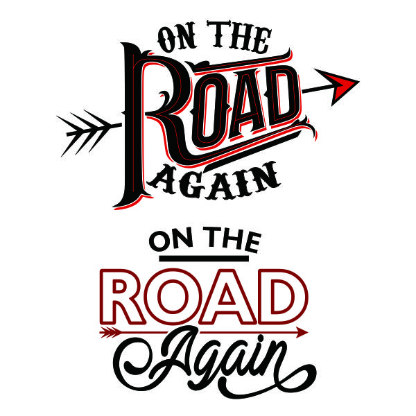 On The Road SVG Cuttable Design