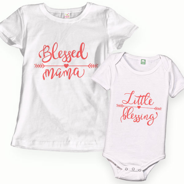 zBlessed Mama Little Blessing SVG Cuttable Design