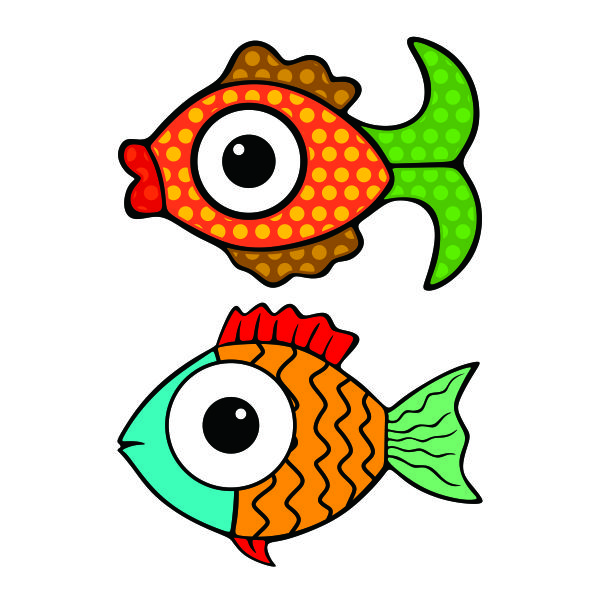 Goldfish Gold Fish SVG Cuttable Design