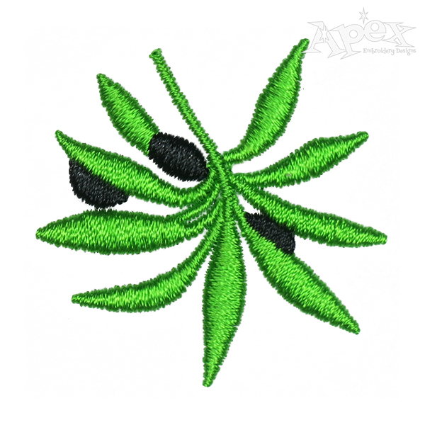 Olive Branch Embroidery Design